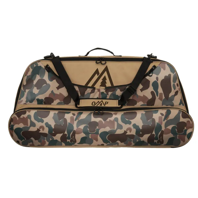 October Mountain Retro Bow Case 36" Tan/Fred Bear Camo, 210D Lining - October Mountain
