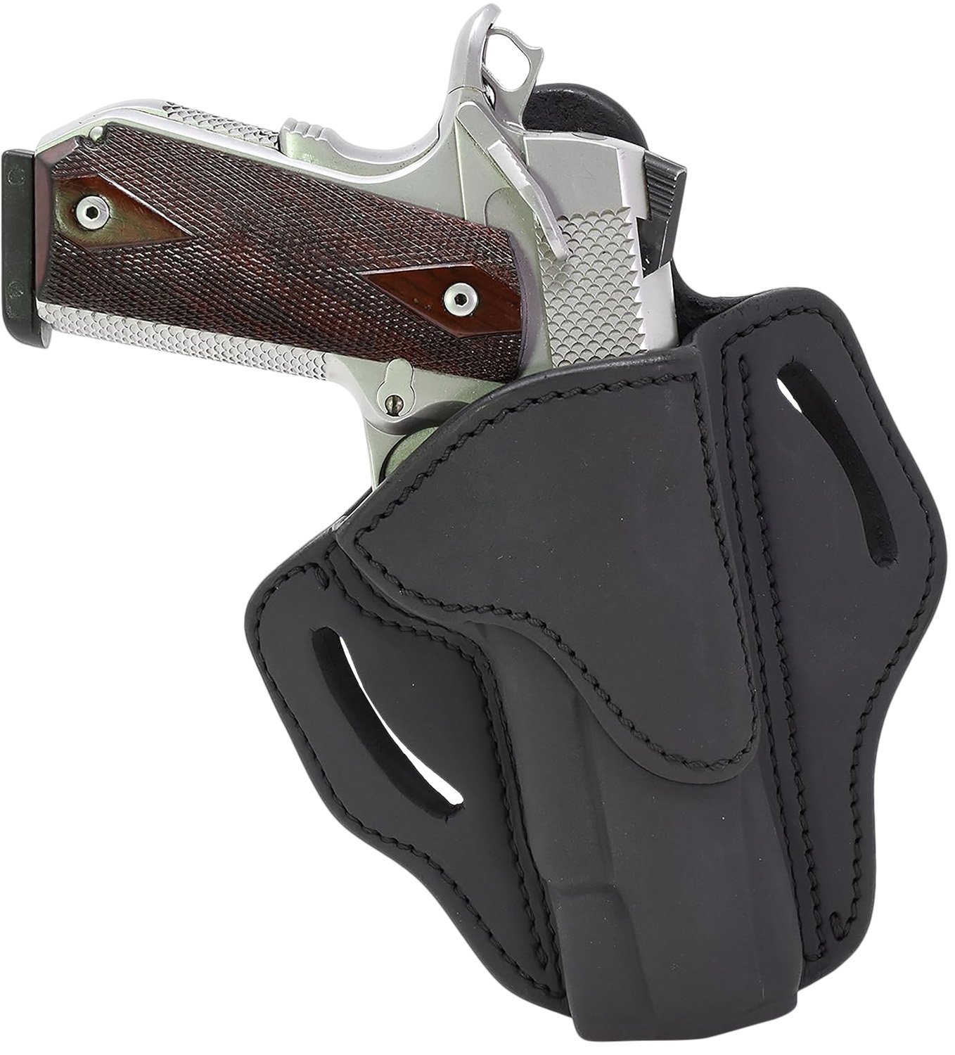 1791 Gunleather BH1-SBL-R Belt Holster Stealth Black RH OWB 1911 4" & 5" - 1791 Gunleather