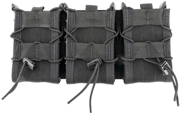 High Speed Gear 45TA00BK Triple TACO Shingle Mag Pouch Black Nylon MOLLE - High Speed Gear