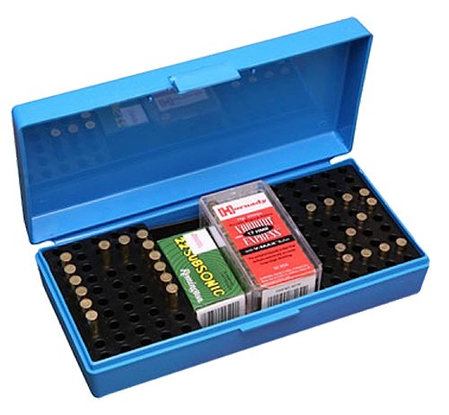 MTM 22 Long Rifle Rimfire Competition 100 Round Ammo Box - MTM Case-Gard - 17 HMR