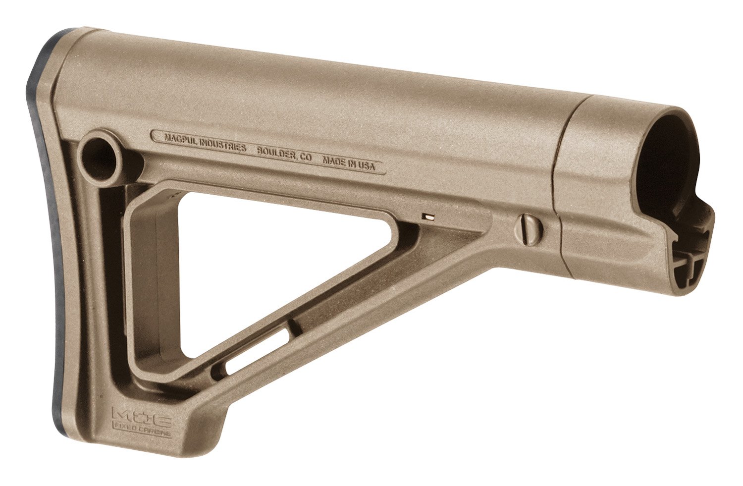Magpul MOE Fixed Carbine Stock Mil-Spec FDE AR15/M16 MAG480-FDE - Magpul Industries