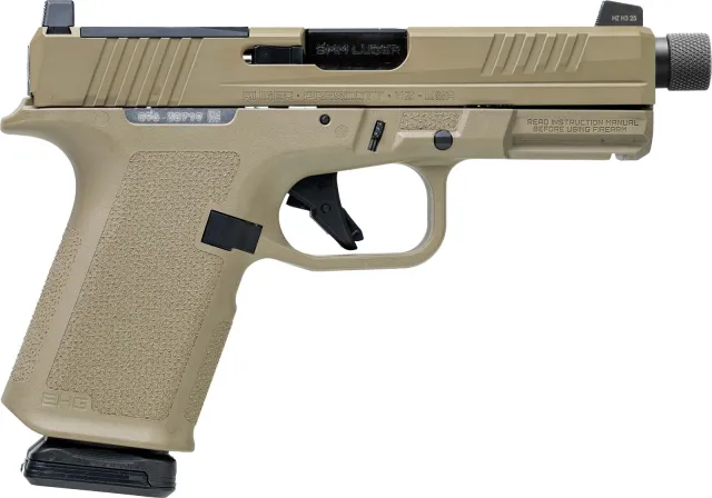 Buy Ruger 9MM LUGER 15+1 4.5 Threaded 1/2 x 28 Flat Dark Earth Cerakote online