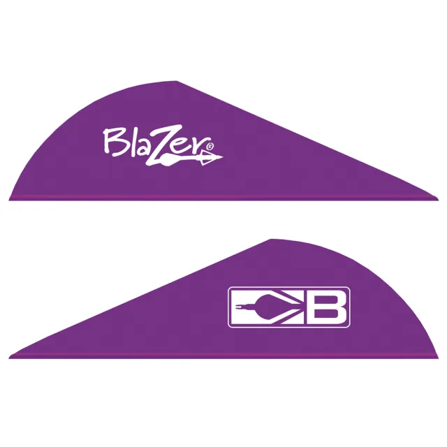 Bohning Blazer Vanes Purple 100 pk. - Model: 10832PU2, Color: Purple, Features: Weigh 6 grains;.6" profile;100 pk, UPC: 010847239235 - Bohning