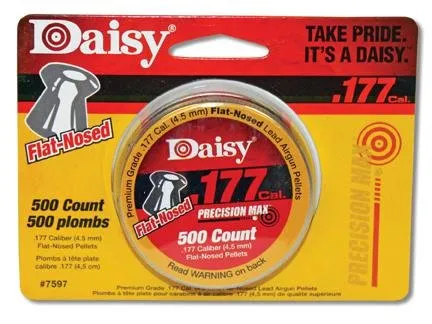 Daisy .177 Cal. Flat Pellets Tin - Daisy Manufacturing Co., Inc. - .177