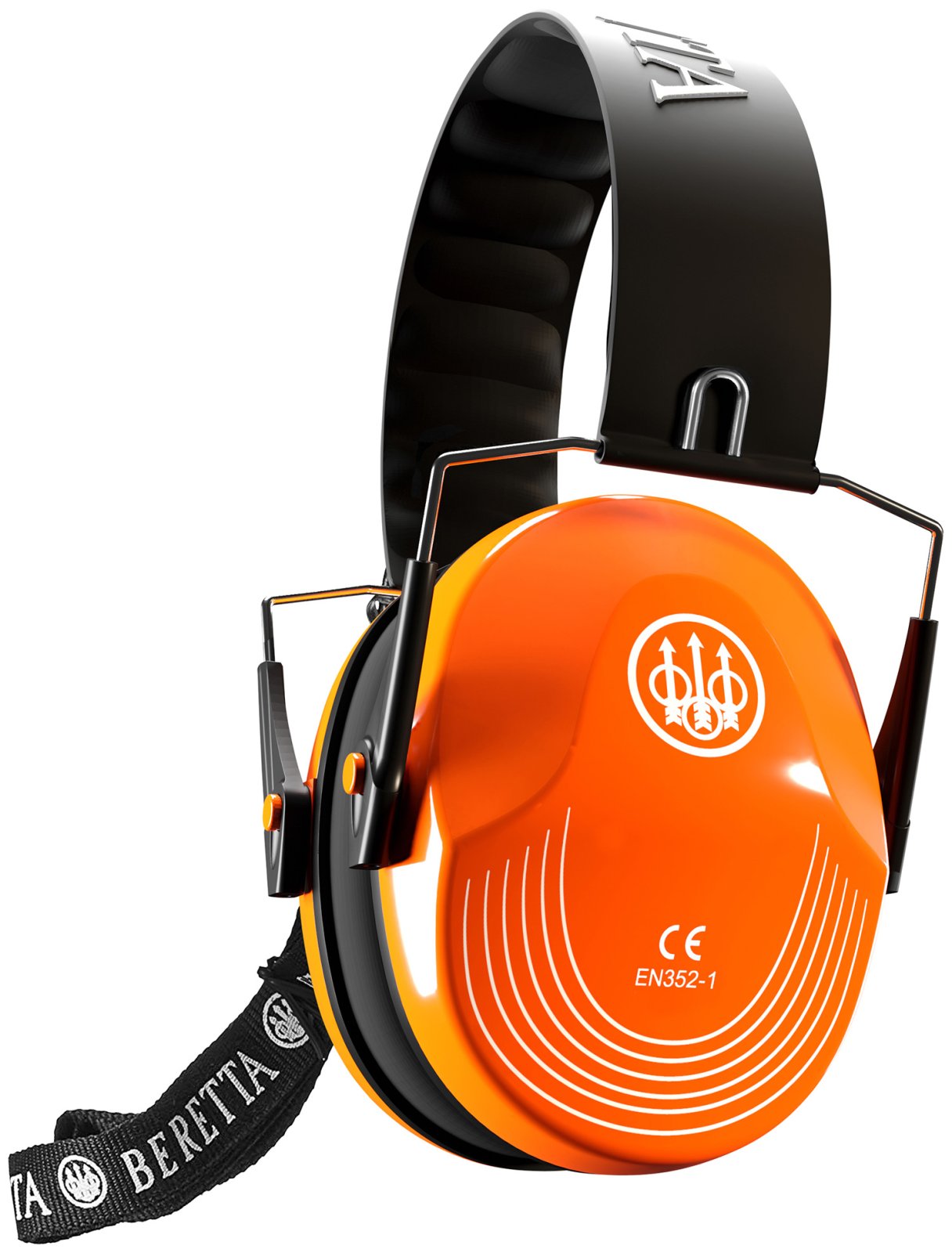 Beretta CF1000000204FF Safety Pro Earmuffs 25dB Florescent Orange/Black - Beretta
