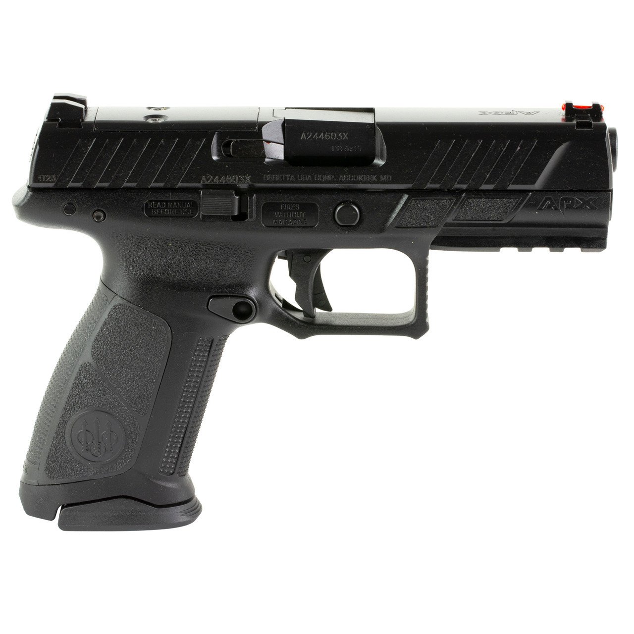Beretta JAXA1F915FO APX A1 RDO 9mm 4.25" 15-Shot Black Fiber Optic - Beretta - 9mm