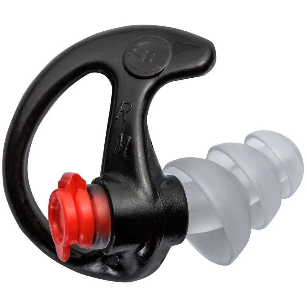 SureFire EP4-BK-MPR Triple Flanged Earplugs Medium Black 1 Pair - SureFire
