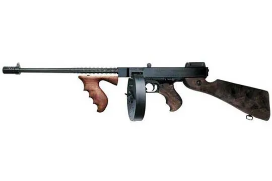 AO Thompson 1927A1 Delux .45 ACP Semi Auto 30rd Walnut Blade/Adjustable 16.5" 41" 13lb UPC: 151550004083 - Auto-Ordnance - .45 ACP