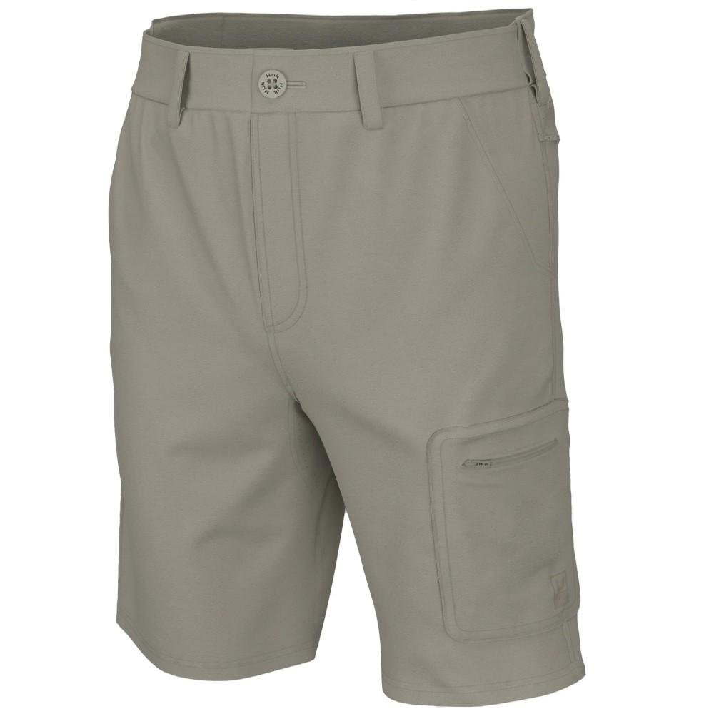 HUK H2000171-250-S Men's Next Level 10.5" Fishing Shorts Khaki - Marolina DBA HUK