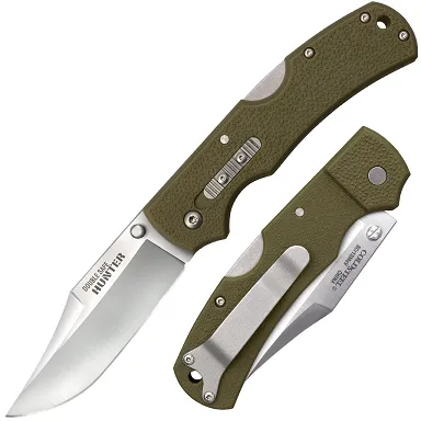 Cold Steel Double Safe Hunter 3.5 In 8Cr13MoV OD Green GFN Handle