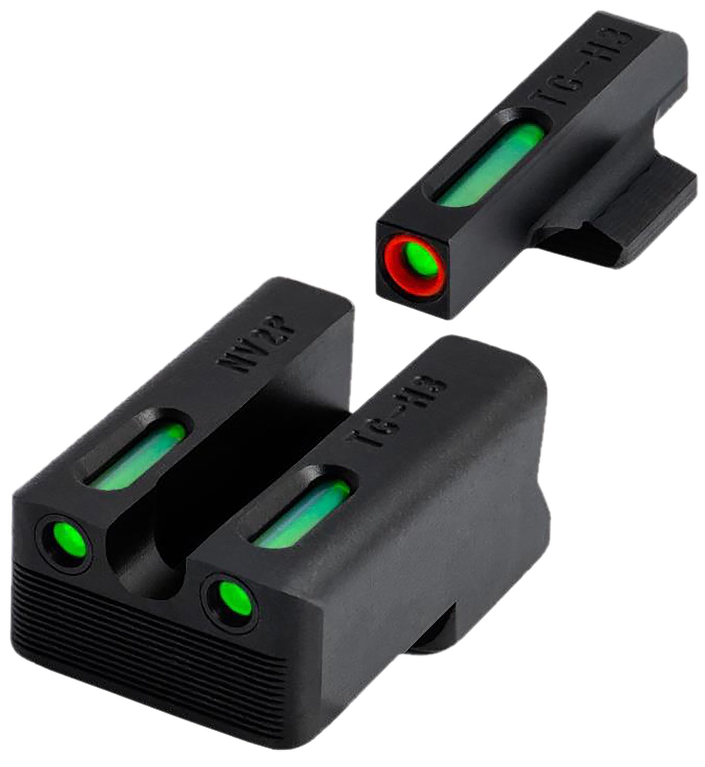 TruGlo TGTG13NV2PC TFX Pro Tritium Fiber Optic Sights for 1911 9mm/.40 - TRU Ball