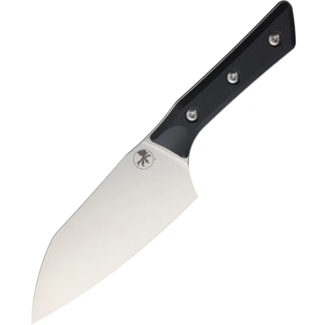 Microtech 3200-10BK Santoku Knife 6 In Stonewash Black G-10 Handle - MICROTECH for sale at Iron and Lace