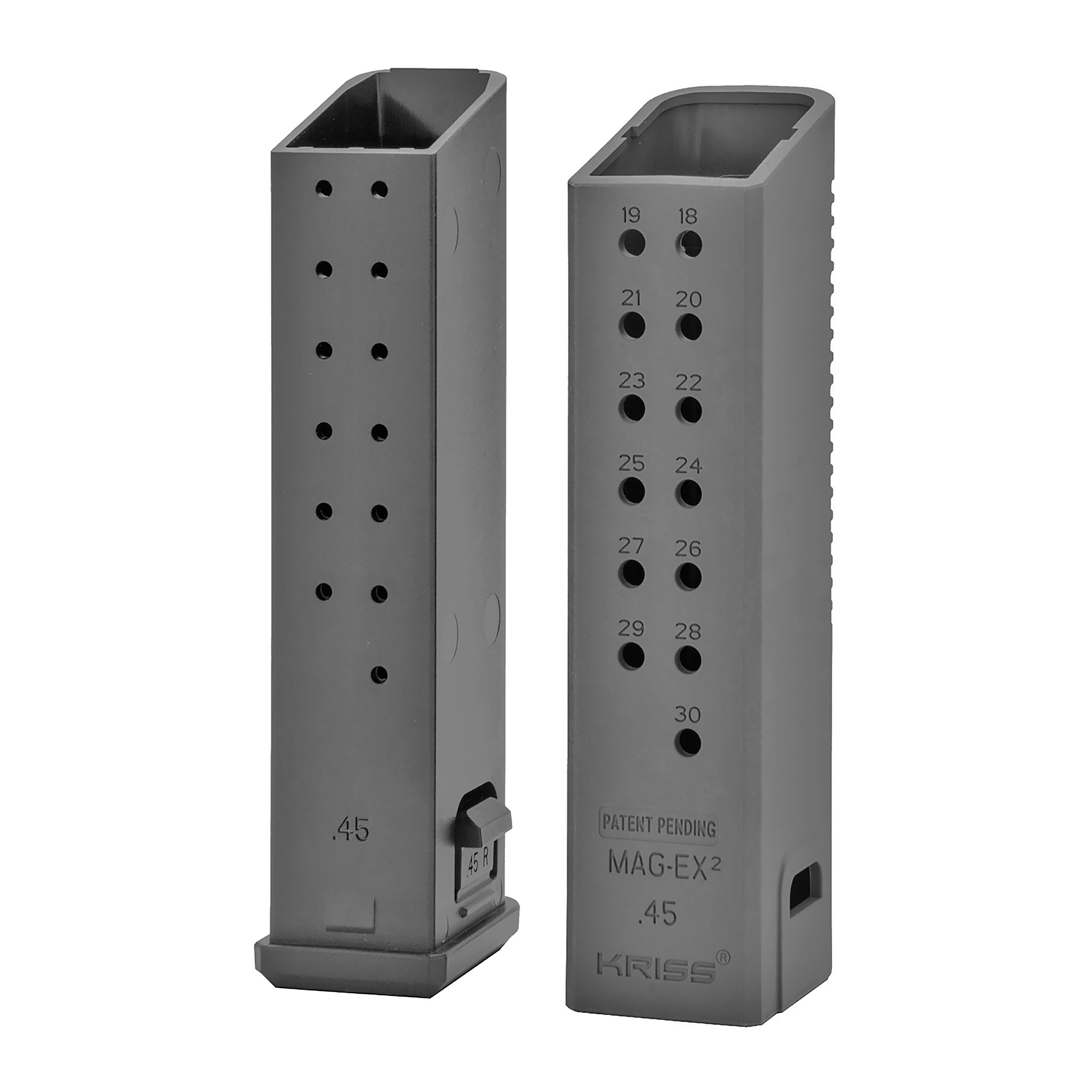 Buy Kriss USA KVA-MX2K45BL01 Mag Extension, 45 ACP, +17 Rounds, Black, 3 Pack online