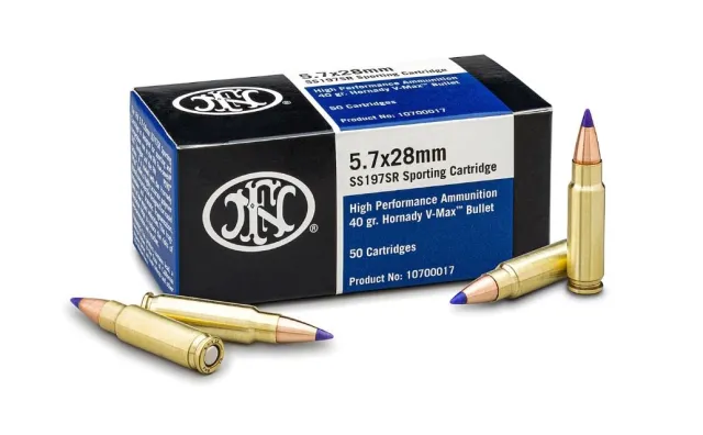 FN Handgun Ammunition 5.7x28mm 40Gr V-Max 1738 Fps - FN America - 5.7 x 28mm