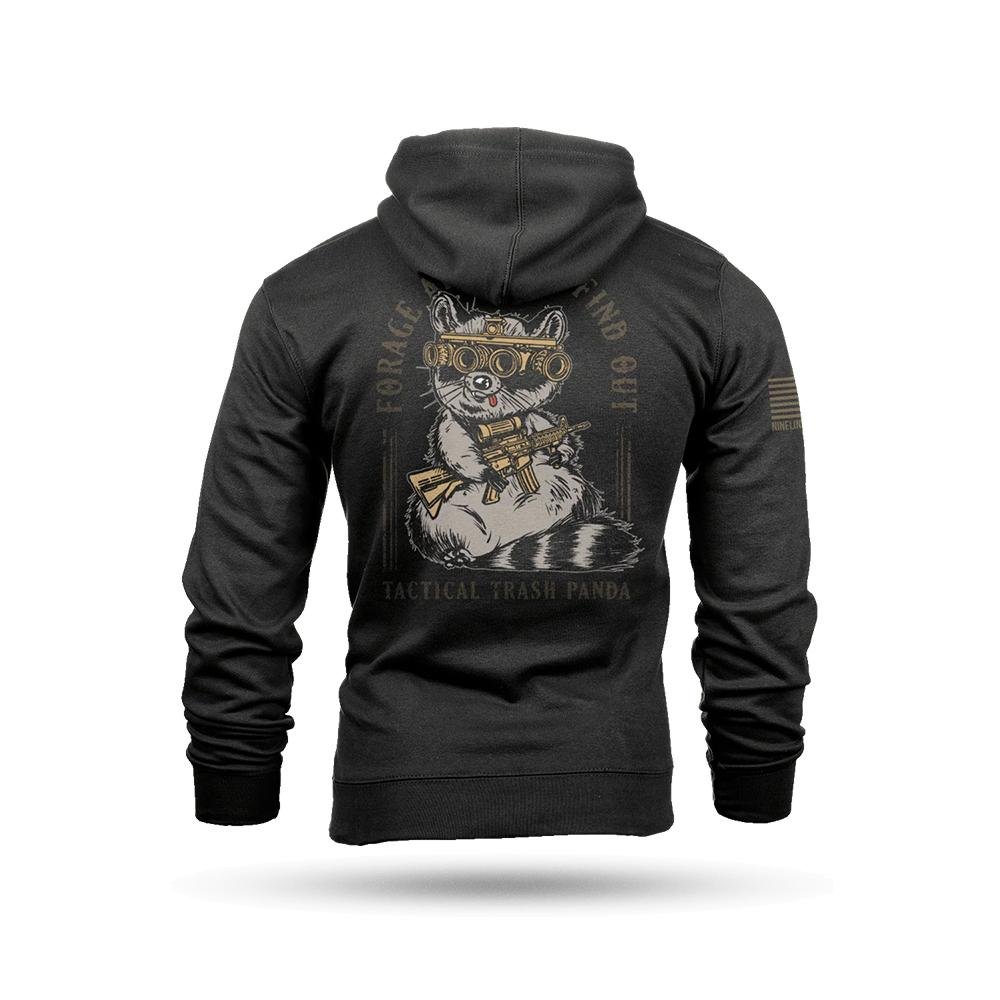 Nine Line Apparel Tactical Trash Panda Hooded Sweatshirt Black 3XL - Nine Line Apparel