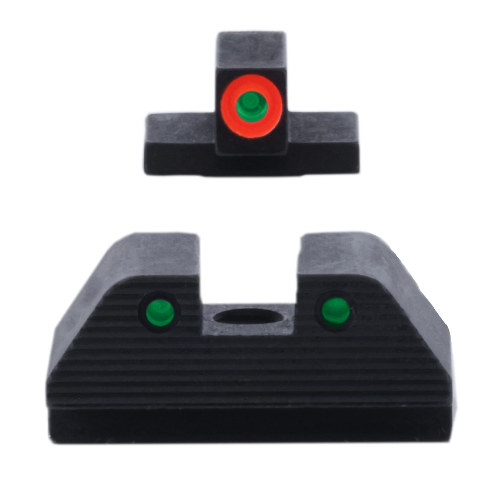 AmeriGlo SW-817 Trooper Night Sight, Green/Orange Front, Black Rear - AmeriGlo