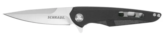 Schrade 1182623 Kinetic 3.13" Folding Knife AUS-8 G-10 Handle Black Blade - Schrade