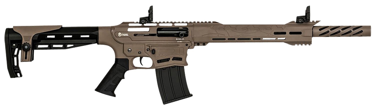 Legacy Sports CBOSS2512-FDE Citadel Boss 25 12GA 18.75" Semi-Auto FDE - Citadel - 12 Gauge