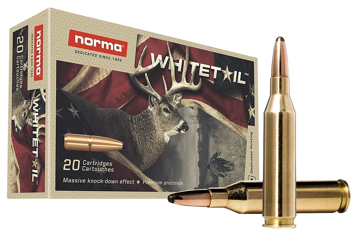Buy Norma Ammunition 20160462 Dedicated Hunting Whitetail 243Win 100gr... online