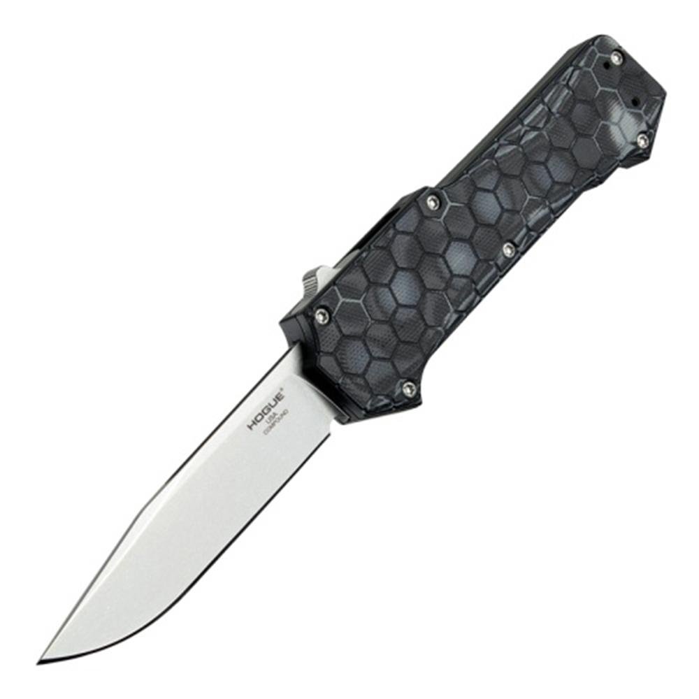 Hogue 34039 Compound OTF Auto 3.5" Clip Point Blade G-Mascus Black G10 - Hogue