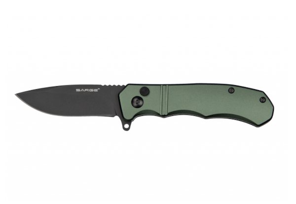 Sarge Knives Command Army Green Turbo Lock Folder - Sarge Knives