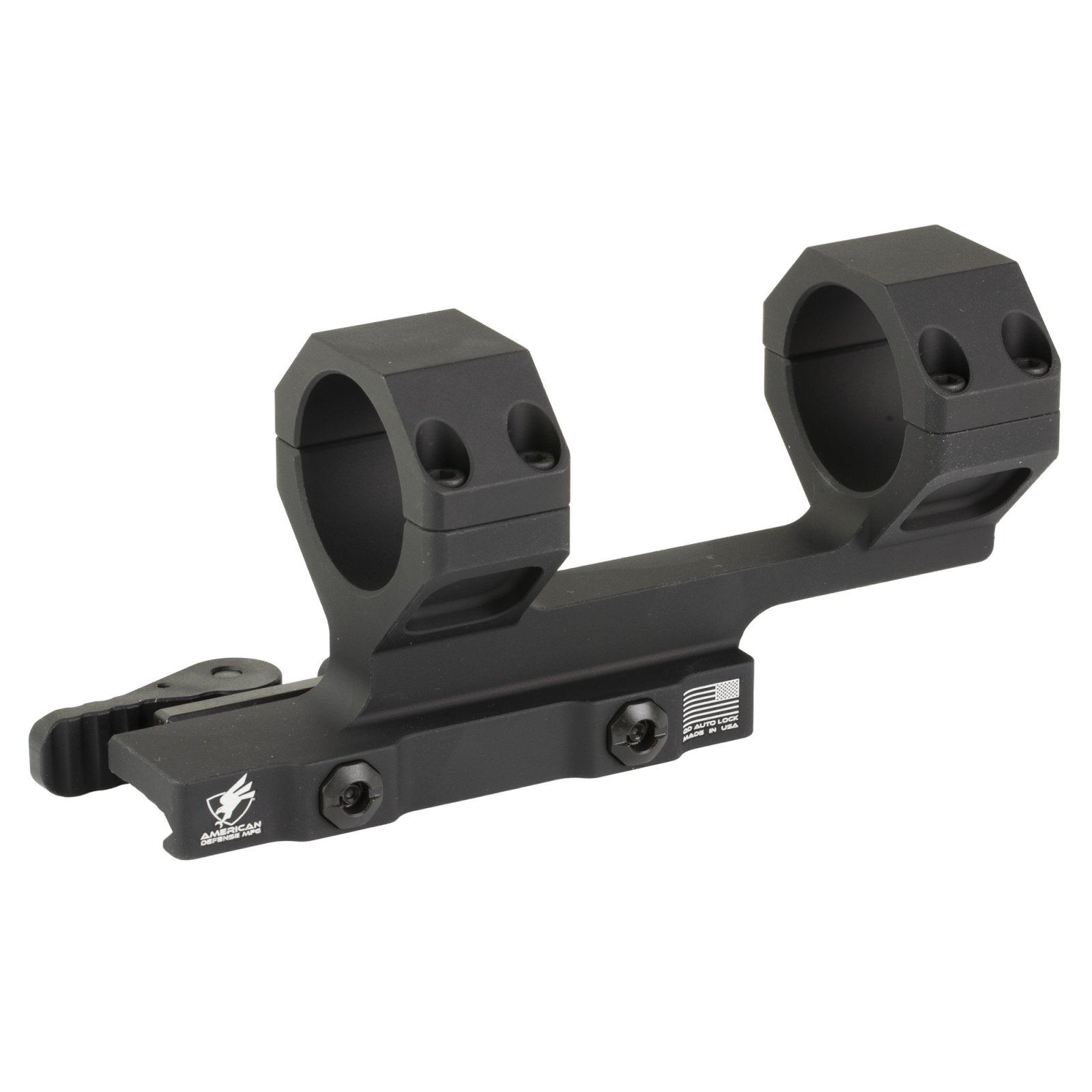 American Defense AD-DELTA-C-M-34-STD Quick Detach 34mm Scope Mount Black - American Tactical Imports
