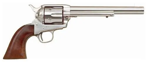 Cimarron PP4502 Frontier 45LC 7.5" Stainless Walnut Revolver - Cimarron - .45 LONG COLT