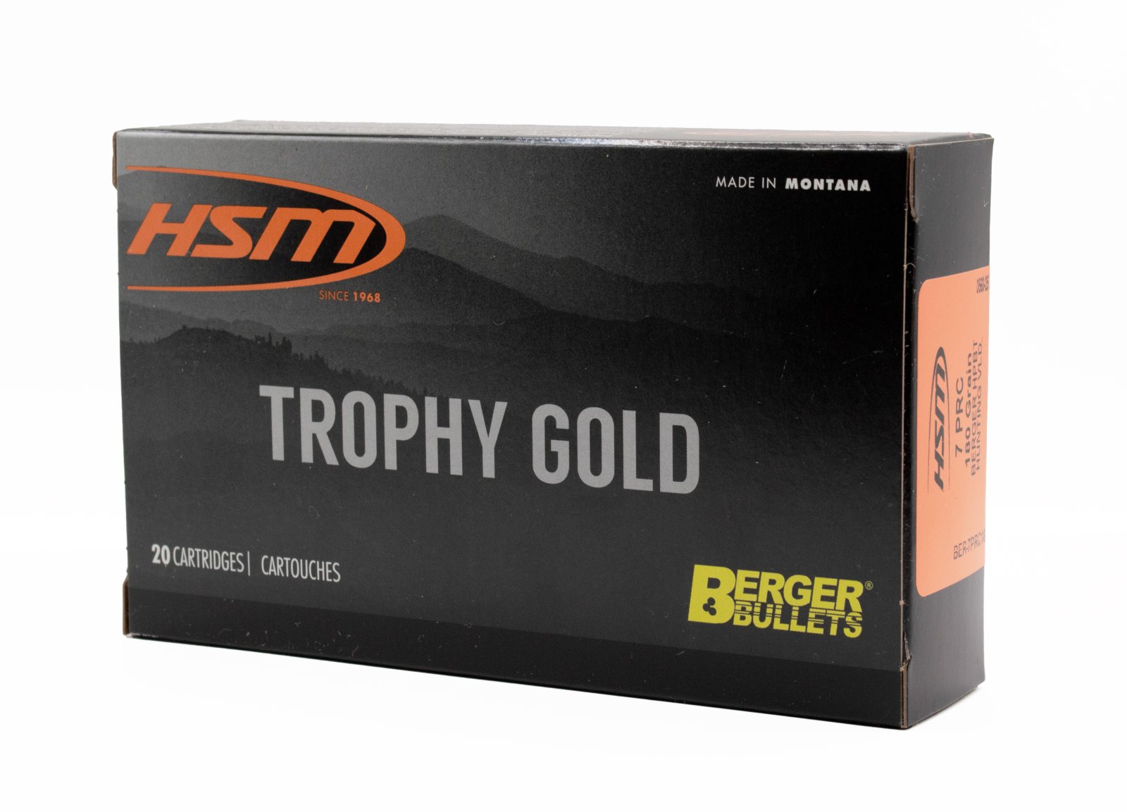 HSM HSM-7PRC-180VLD 7mm Rem Mag 20Rd Match Grade Ammo - HSM Ammunition - 7mm Rem Mag