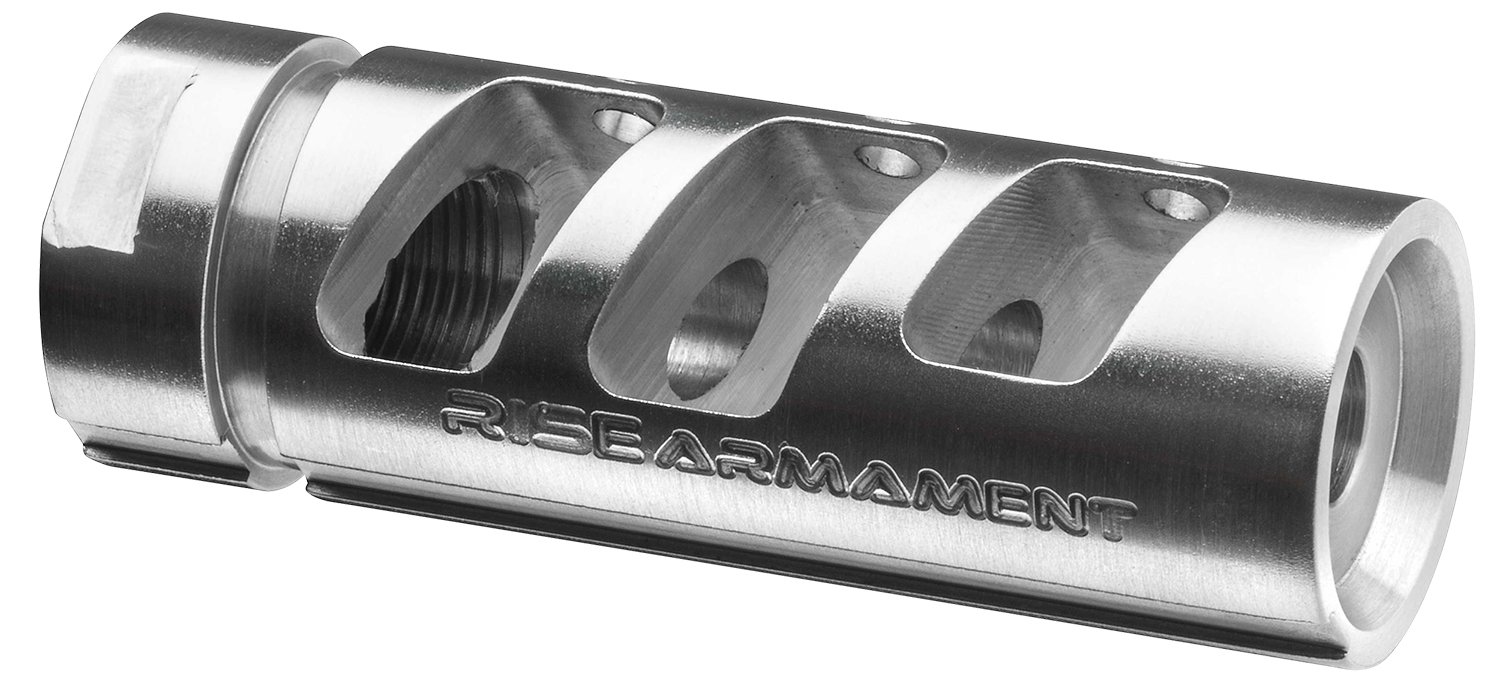 Buy Rise Armament RA701223SLVR RA-701 Compensator Silver 416R Stainless... online