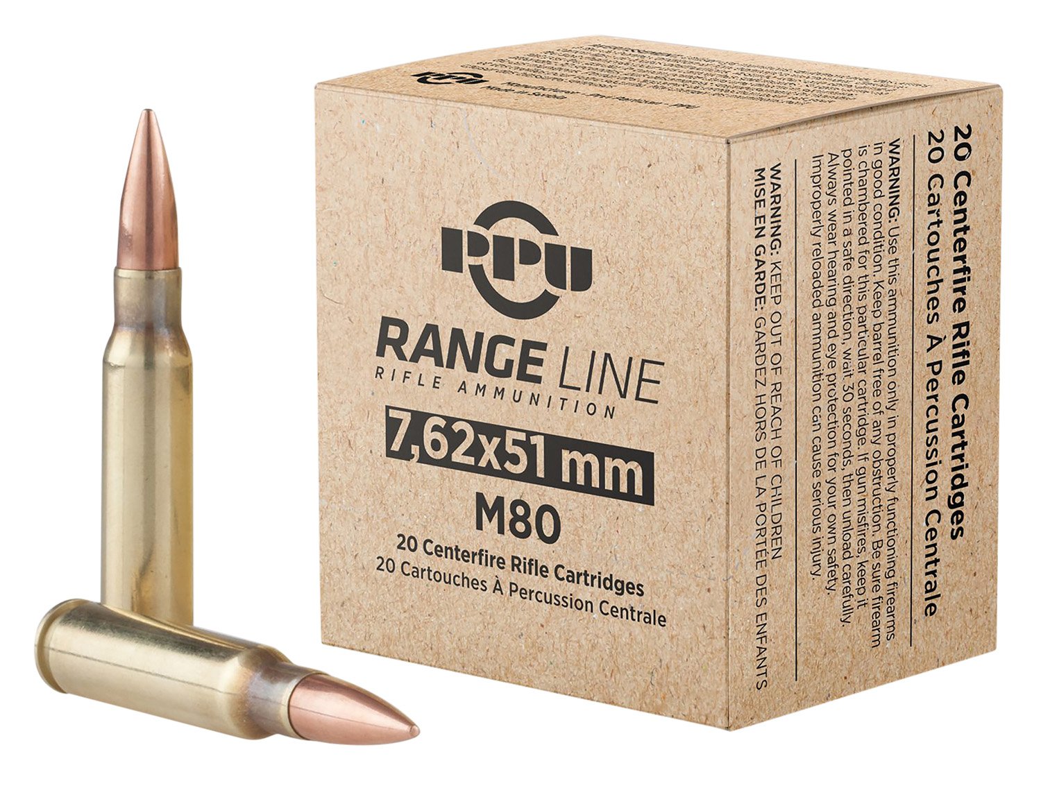 Buy Prvi Partizan PPR751 7.62x51 145gr FMJ Boat Tail 20 Rd Box online