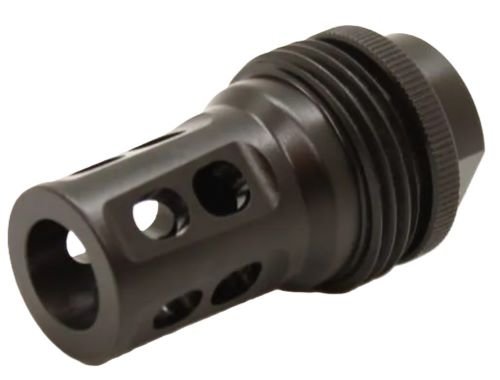 Kaw Valley KVPBRAKEASR01 Muzzle Brake Black Tactical - Kaw Valley Precision
