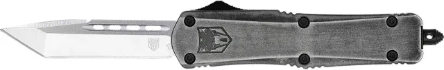 CobraTec Knives FS-3 OTF Medium Stonewash Tanto Blade MSWFS-3TNS - CobraTec Knives