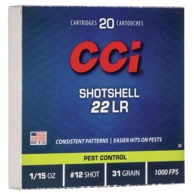 CCI Rimfire Shotshell 22 LR #12 Shot 31 Grain 1000 FPS 2000 Rounds - Cci - 22 LR