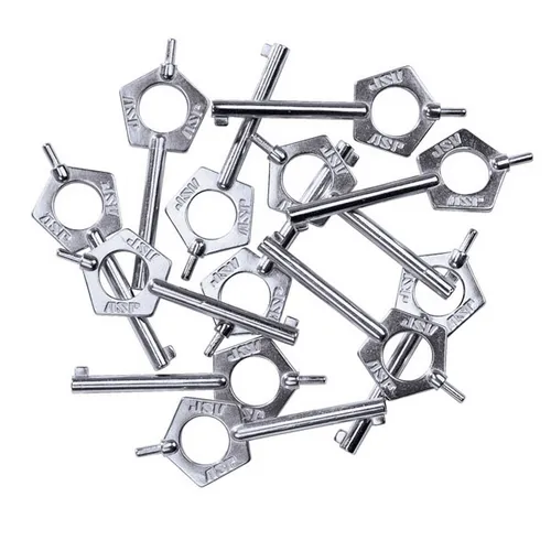 ASP Pentagon Key 12 Pak Metal Security Key Set for Restraint - ASP