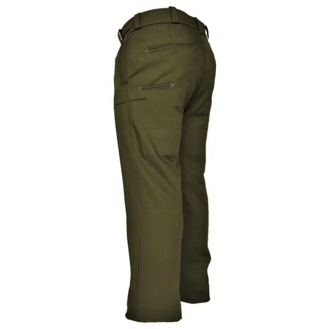 Elbeco Prestige Wool-Blend OD Green Hidden Cargo Pocket Pants - Elbeco