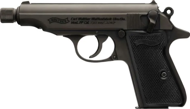 Buy Walther Arms 4796063 PP SD 32ACP Threaded Black Panel Grip 8RD online