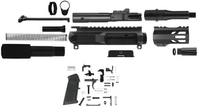 TacFire SSPK45ACPLPK4 .45 ACP Black Steel Pistol Kit - TacFire