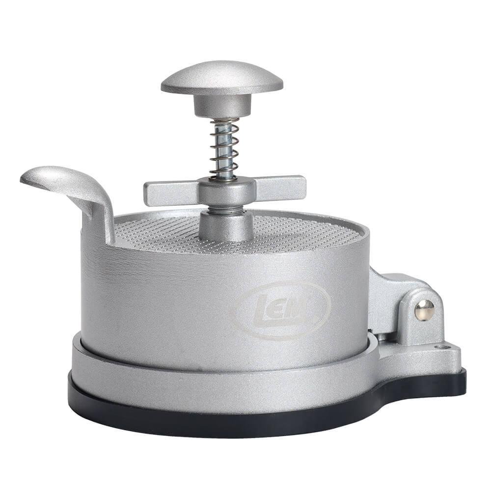 Adjustable Spring-Loaded Burger Press Heavy-Duty Non-Stick 4 3/8 Inch - DNZ Products