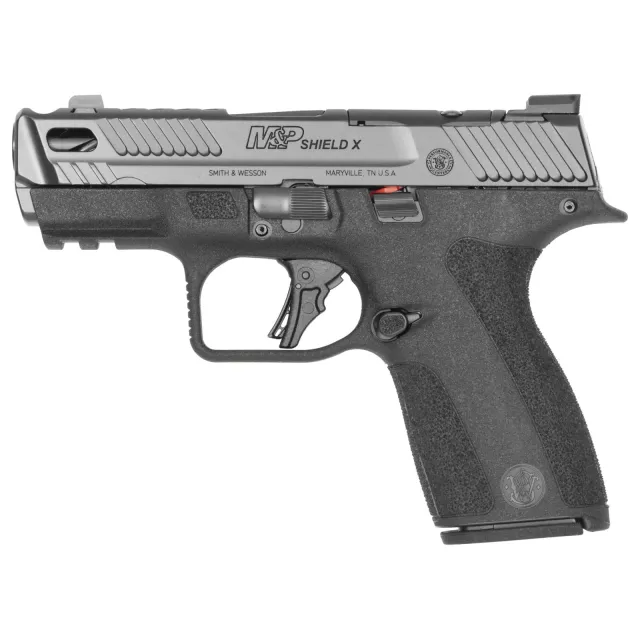 Buy S&W PC M&P 9 Shield X Carry Comp Handgun 9mm Luger 13(1)&15(1)rd Magazines 3.6 Comp Barrel No Thumb Safety Black online