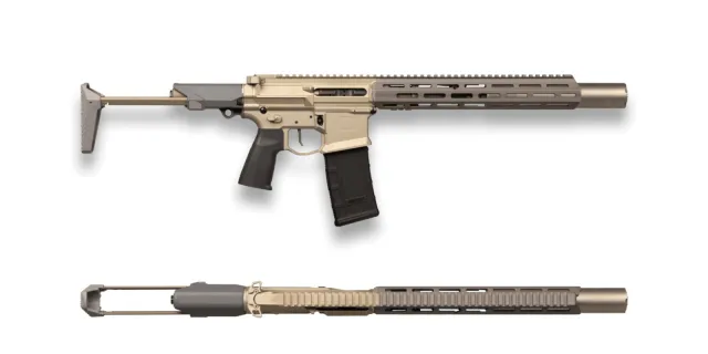 Q HONEY BADGER SBR SD 300BLK 7" SNIPER GREY 1-30RD GEISSELE TRIGGER (Q-HB-SILENCER) 1-100 - Q