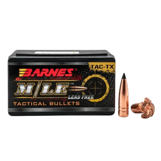 Barnes M/LE Tac-TX Rifle Bullets 8.6 BLK/.338 cal .338 200 gr PT 50/ct - Barnes Bullets for sale at Iron and Lace