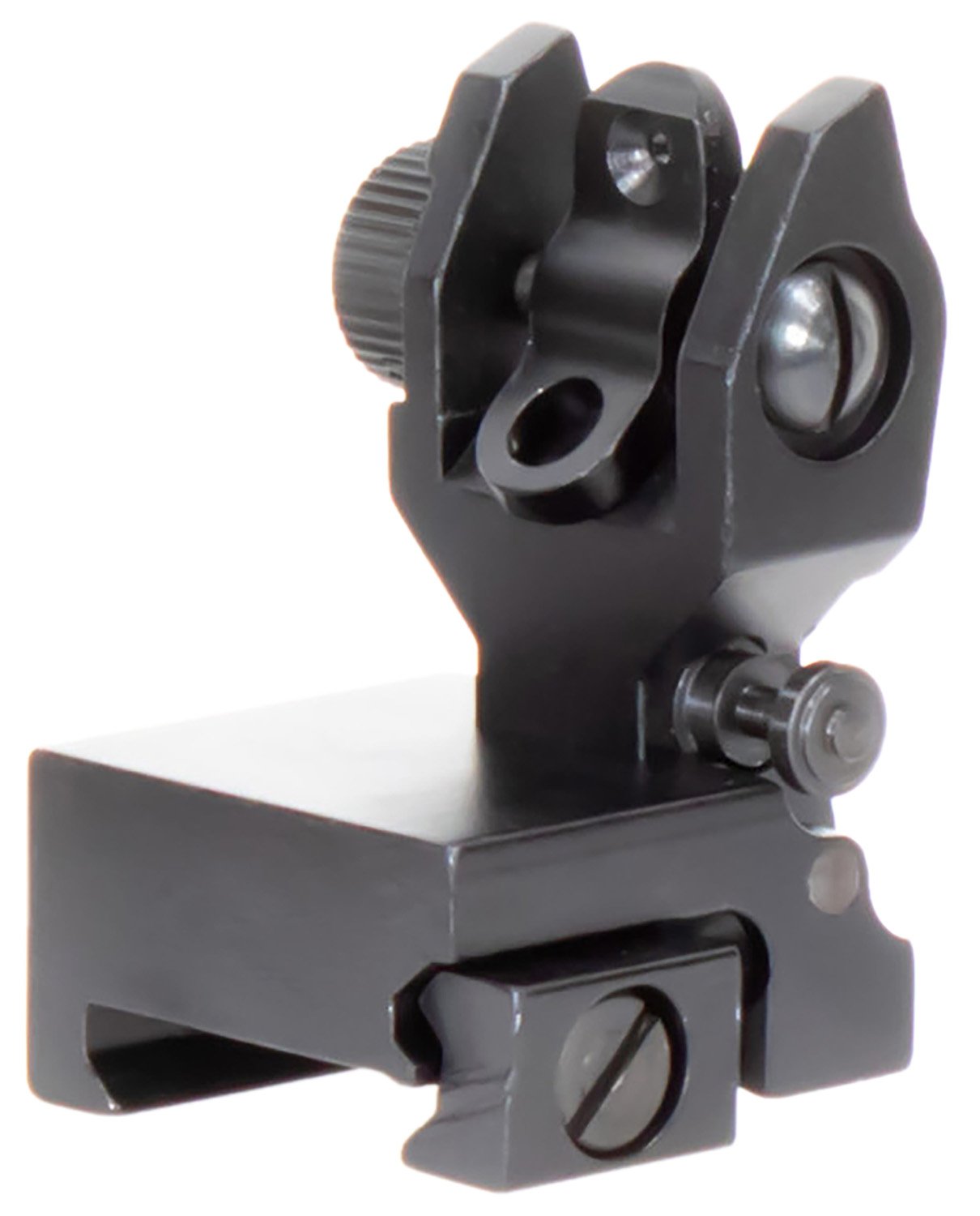 Aim Sports MT201 AR-15 Low Profile Rear Flip Up Sight Black Anodized - AIM Sports