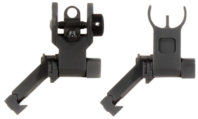 Aim Sports MT45FS AR-15 45 deg Flip-Up Sight Set Black Anodized Aluminum