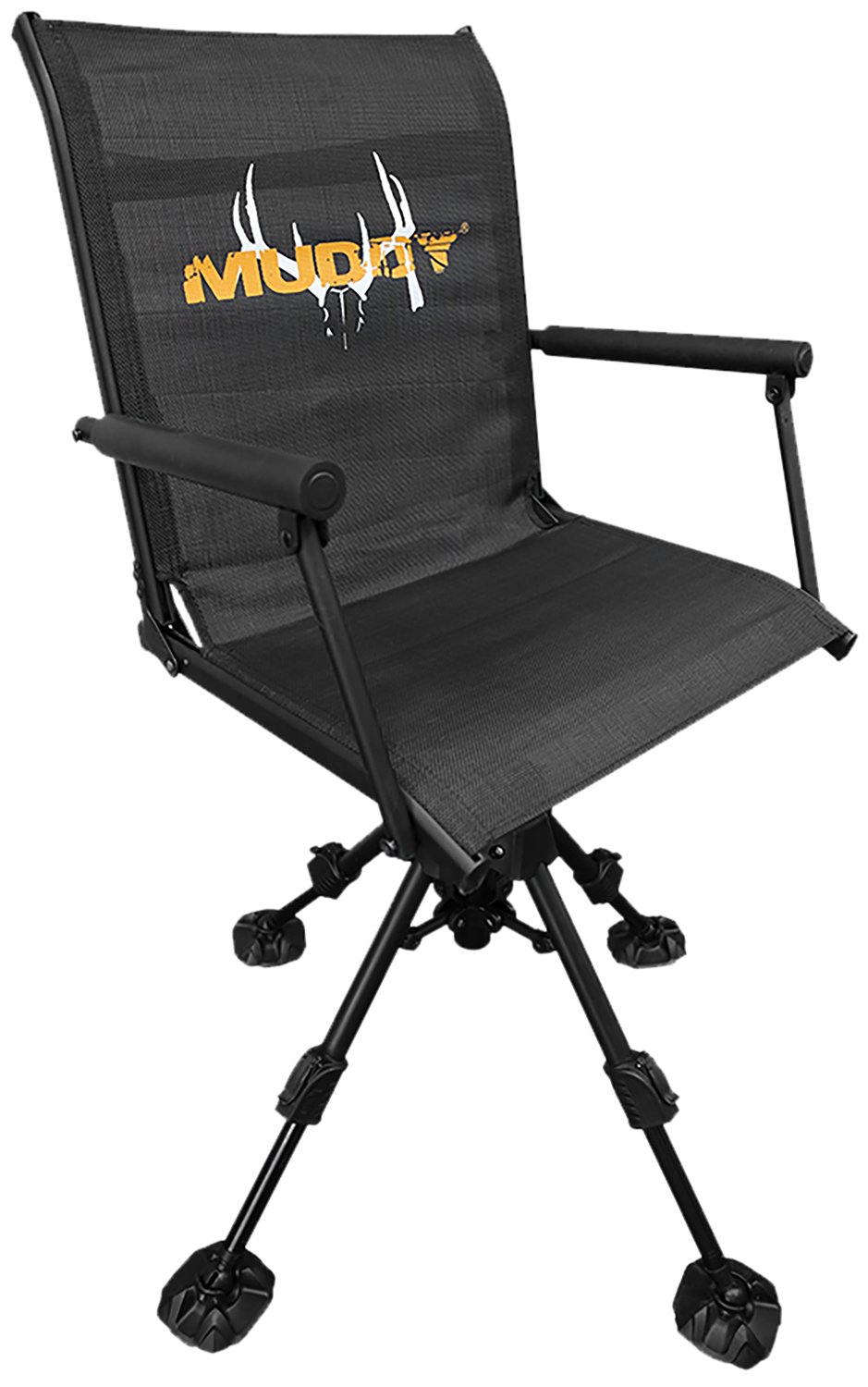 Muddy MUDMGS400AL Swivel- Ease XT Ground Seat Black Flex-Tek/Steel - GSM Outdoors