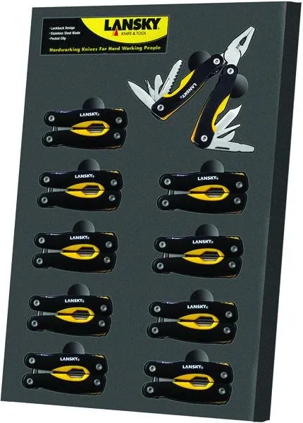 LANSKY SHARPENERS MINI MULTI TOOL DISPLAY 10-PACK