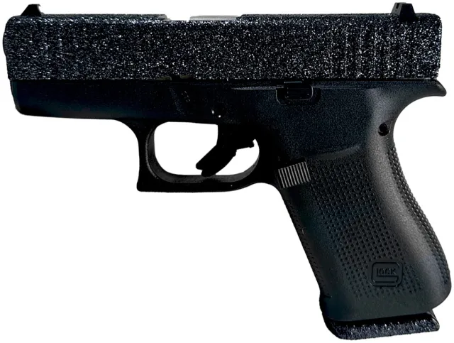 Glock 43X 9mm Twilight GlitterGunz Coating - Durable, Sparkling, Non-Slip Grip Enhancement
