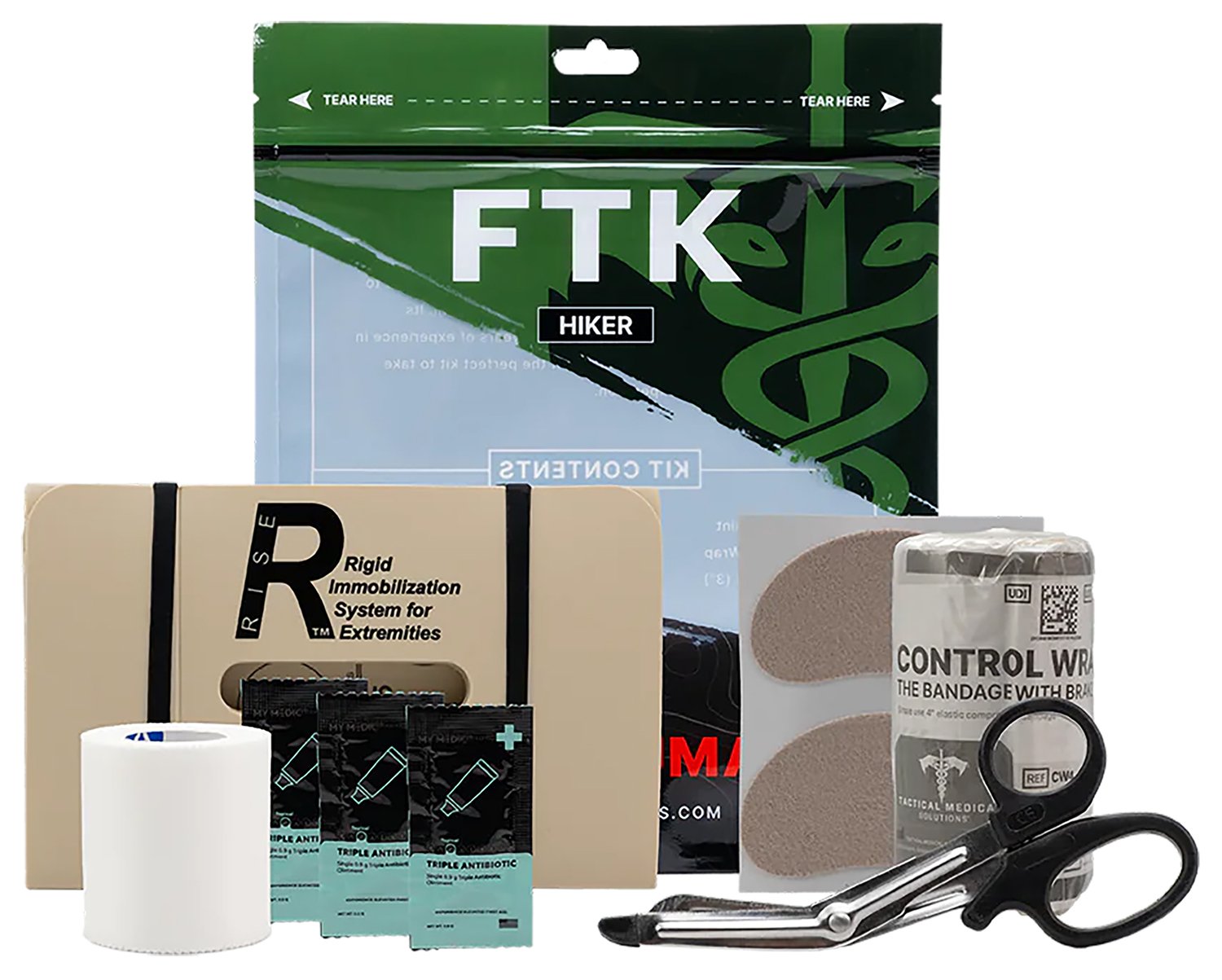 TacMed Solutions Hiker Field Trauma Kit with RISE Splint - TacMed Solutions DBA Stealth Operator