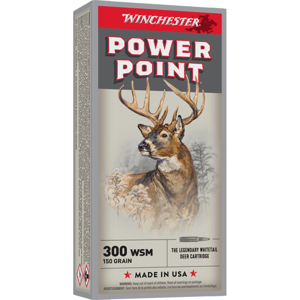 Winchester X300WSM1 300 WSM 150 gr Power Point 20 Rounds Box - Winchester - 300 WSM