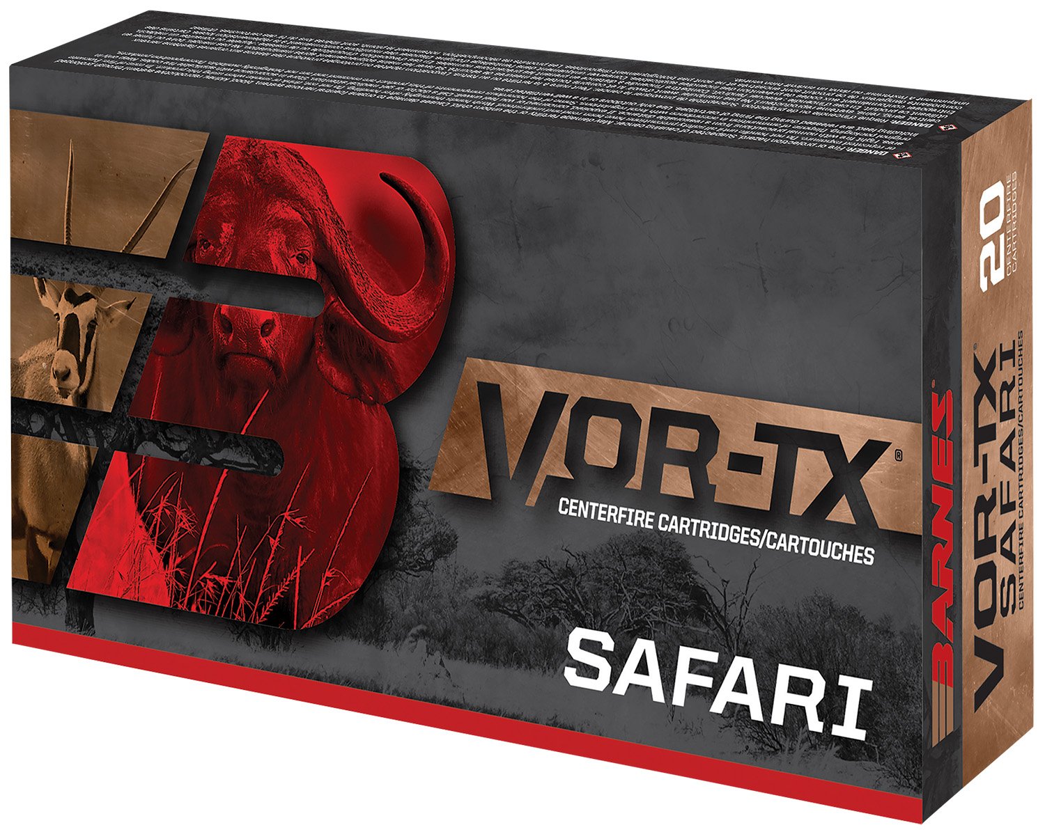 Barnes 22027 VOR-TX Safari .458 Lott 500gr TSX 20 Rounds - Browning - 458 Lott