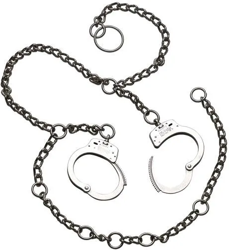 Smith & Wesson Model 1800 Nickel Restraint Belly Chains 27 oz - Smith & Wesson